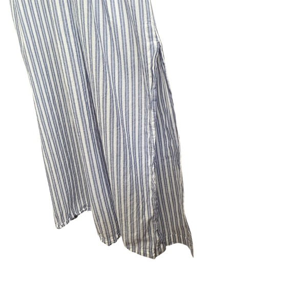 J. Crew voile ruffle-trim shift cotton dress Size XS Striped Midi Coastal Preppy - Picture 9 of 10